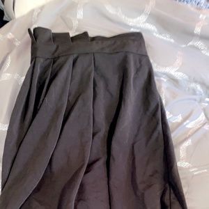 Black Knee length skirt